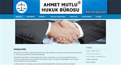 Desktop Screenshot of ahmetgokhanmutlu.av.tr